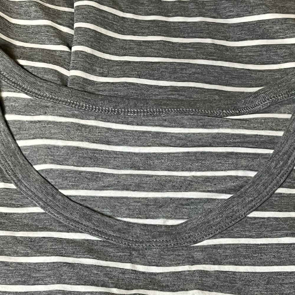 Lululemon Gray Stripe 5 Year Basic Tee Short Slee… - image 3